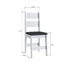 Duas Cadeiras Para Sala De Jantar Mdf Milano Branco