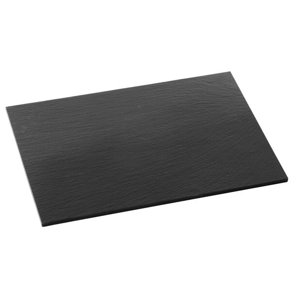 Duas Tabuas De Servir Em Ardosia Preta Retangular E Redonda