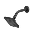 Ducha 1 Jato Articulada Quadrada Parede Preta Stoc