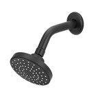 Ducha 1 Jato Articulada Redonda Parede Preta Stoc