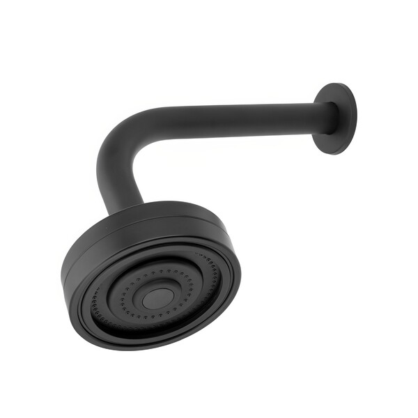 Ducha 1 Jato Redonda Autolimpante Parede Preta Stoc