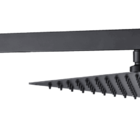 Ducha 20x20 Slim De Parede Black Preto Fosco