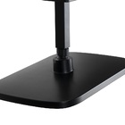 Ducha 30x20 Cm Preto Fosco Em Abs Retangular Com Cano De Teto