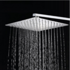 Ducha 30x30cm Cromada Quadrada Inox Chuveiro A Gás Solar