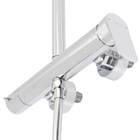 Ducha 3 Jatos Redonda com Coluna Monocomando Parede Cromada Vega Roca