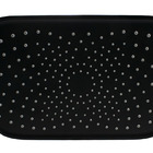 Ducha Abs Black 30x20 Cm Retangular C/ Cano De Teto 40 Cm