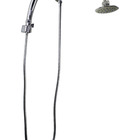 Ducha Abs Redonda 10 Cm Com Chuveirinho De Mão Com Trava Em A