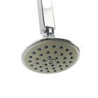 Ducha Abs Redonda 10 Cm Cromado Com Cano Quadrado De Teto De