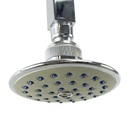 Ducha Abs Redonda 10 Cm Cromado Com Cano Quadrado De Teto De