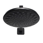 Ducha Abs Redonda Black Flatt C/ Suporte Quadrado De Parede D