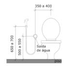 Ducha Acqua Jet Nova Gyro Dn15 Cromada Com Branco Fabrimar