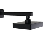 Ducha Autolimpante 13 Cm Abs Preto Fosco C/ Cano Parede 30 Cm