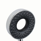 Ducha Autolimpante Black Em Abs Com Cano Quadrado De Parede C