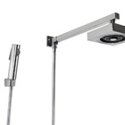 Ducha Autolimpante Em Abs Cromado Com Desviador E Chuveirinho