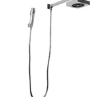 Ducha Autolimpante Em Abs Cromado Com Desviador E Chuveirinho