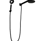 Ducha Black Inox Redonda Com Cano De Parede Com Desviador Emb