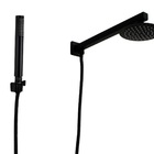 Ducha Black Matte 15 Cm Redonda Em Inox C/ Chuveirinho Abs