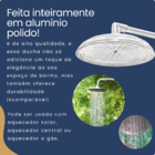 Ducha Cascata Redonda em Aluminio Polido de 10 Polegadas Pare