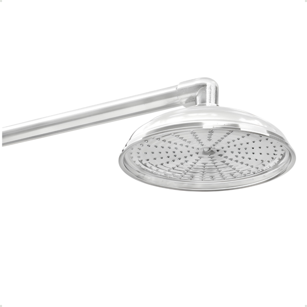 Ducha Cascata Redonda em Aluminio Polido De 8 Polegadas Parede