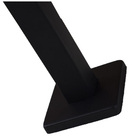 Ducha Chaveiro Inox 20x20 Preto Fosco Suporte Parede Quadrado