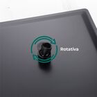 Ducha Chuveiro 20x20 Preto Fosco Luxo Braço 40cm Solar Gás