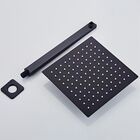 Ducha Chuveiro 20x20 Preto Fosco Luxo Braço 40cm Solar Gás