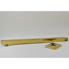 Ducha Chuveiro 20x20 Suporte Quadrado Dourado Slim Parede Ban