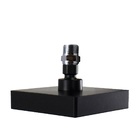 Ducha Chuveiro Autolimpante Abs Preto Fosco Quadrado Com Niple