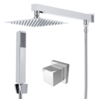 Ducha Chuveiro Com Desviador 25x25 +1 Acabamento Quadrado