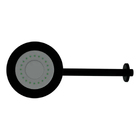 Ducha Chuveiro Crivo Redondo Autolimpante Preto 12cm Japi