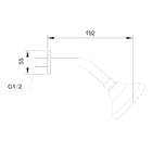 Ducha Chuveiro Cromada Para Área Interna/externa