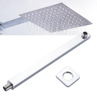 Ducha Chuveiro De Parede Inox 25x25 Slim Quadrada Metal