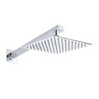 Ducha Chuveiro De Parede Inox 25x25 Slim Quadrada Metal