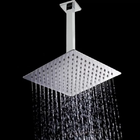 Ducha Chuveiro De Teto Inox 25x25 Slim Quadrada Metal
