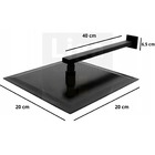 Ducha Chuveiro Frio Slim Quadrado Black s1013b 20cm Black