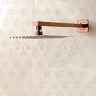 Ducha Chuveiro Inox 20x20 Com Braço 40cm Mundaú Pingoo.casa -