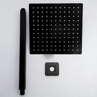 Ducha Chuveiro Inox 20x20 Preto Fosco Suporte Teto Luxo Quadr