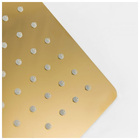 Ducha Chuveiro Inox Slim Dourado Teto 20x20 Quadrado Suporte