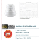 Ducha Chuveiro Maxi Banho Ultra Lorenzetti 127v 5500w Com Can