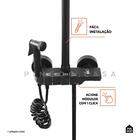 Ducha Chuveiro Modular Piano Redondo Pingoo.casa - Preto