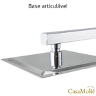 Ducha Chuveiro Para Banheiro Inox 304 20x20 – Inox Prata - Go