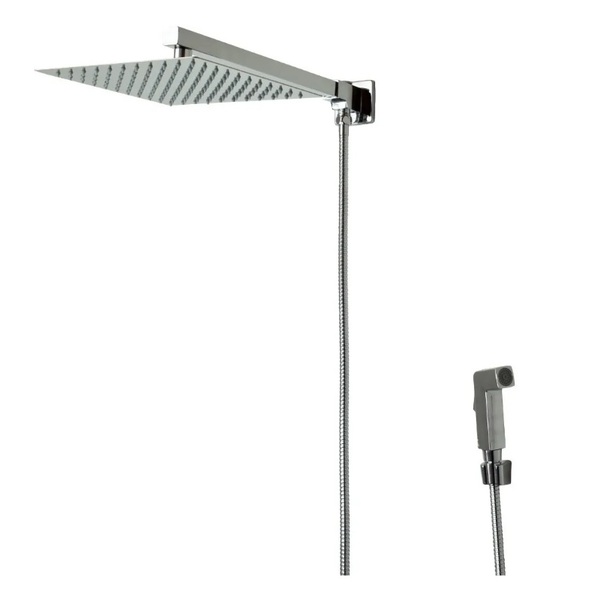 Ducha Chuveiro Quadrada Gourmet Slim 20 X 20 Com Chuveirinho