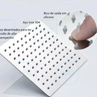Ducha Chuveiro Quadrada Gourmet Slim 20 X 20 - Não Elétrico -