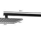 Ducha Chuveiro Quadrada Gourmet Slim 20 X 20 - Não Elétrico -