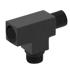 Ducha Chuveiro Quadrado Black/preto 30x30 Inox C/desviador