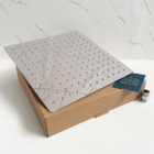 Ducha Chuveiro Quadrado De Teto Inox Polido 30x30 Com Niple D