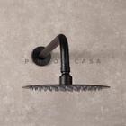 Ducha Chuveiro Redonda 20 Cm Curuá Pingoo.casa - Preto