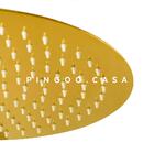 Ducha Chuveiro Redonda Inox 20 Cm  Curuá Pingoo - Dourado