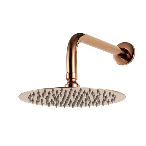 Ducha Chuveiro Redonda Inox 20 Cm Curuá Pingoo - Dourado Rose