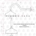 Ducha Chuveiro Redondo Retro De Teto Inox 20cm Trombetas Ping